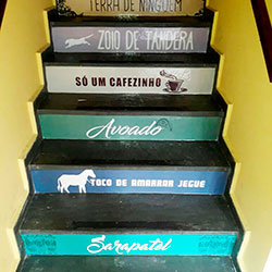 Adesivo decorativo para escada