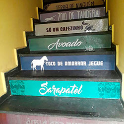 Adesivo decorativo para escada