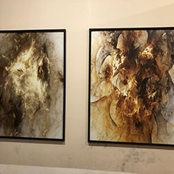 Adesivo em quadro
