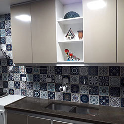 Adesivo de parede para azulejo - Decoração de Cozinha - Azulejo Português - São Paulo