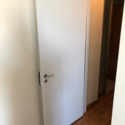 Envelopamento de Porta de apartamento - Branco Fosco - São Paulo