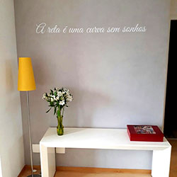 Frase em Recorte para Decoração de Sala