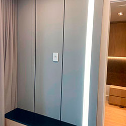 Impressao e aplicação de adesivo em recorte com led - Saúde São Paulo
