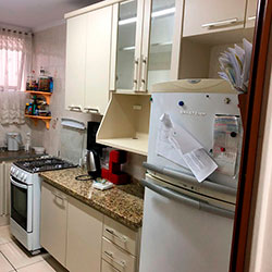 Envelopamento de armário de cozinha com Aveia - Zona Sul - São Paulo
