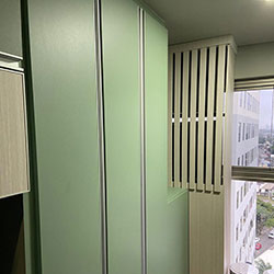 Envelopamento armário de cozinha - Verde Frosty - Vila Leopoldina - São Paulo