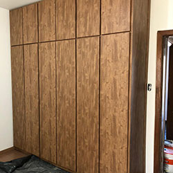Envelopamento de armário / guarda roupa com Alltak Barcelona - Mooca - SP