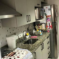 Envelopamento de armários de cozinha - Cinza Glacial - Vila Leopoldina - São Paulo