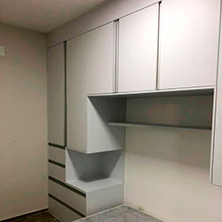 Envelopamento armário com Branco Fosco - Z/N - SP