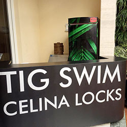 Envelopamento de geladeira e balcão - Tig Swim - Celina Locks