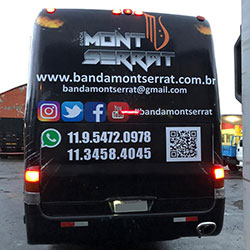 Envelopamento Ônibus - Plotagem de Ônibus para Banda Serrat