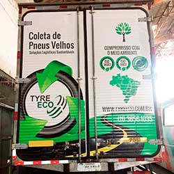 Envelopamento de Tyre Eco- Caminhão Baú