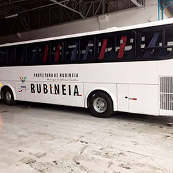 Envelopamento Ônibus Rubineia