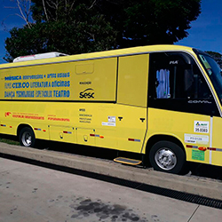 Envelopamento de Micro Ônibus - Circuito Sesc de Artes