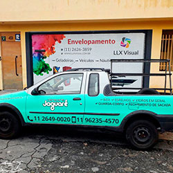 Envelopamento de pickup Vidraçaria Jaguaré