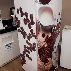 Envelopamento de geladeira com Café - Cidade de Deus - Osasco