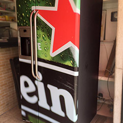 Envelopamento de Geladeira Heineken