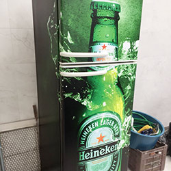 Envelopamento de Freezer Horizontalgeladeira - Heineken