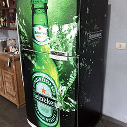 Envelopamento de Freezer Horizontalgeladeira - Heineken