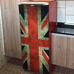 Envelopamento de geladeira com bandeira Inglaterra