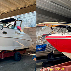 Antes e depois - Envelopamento de Focker 255 - Santos SP