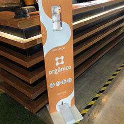 Totem para Álcool em Gel com Pedal - Personalizado - São Paulo