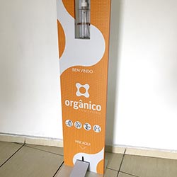 Totem para Álcool em Gel com Pedal - Personalizado - São Paulo